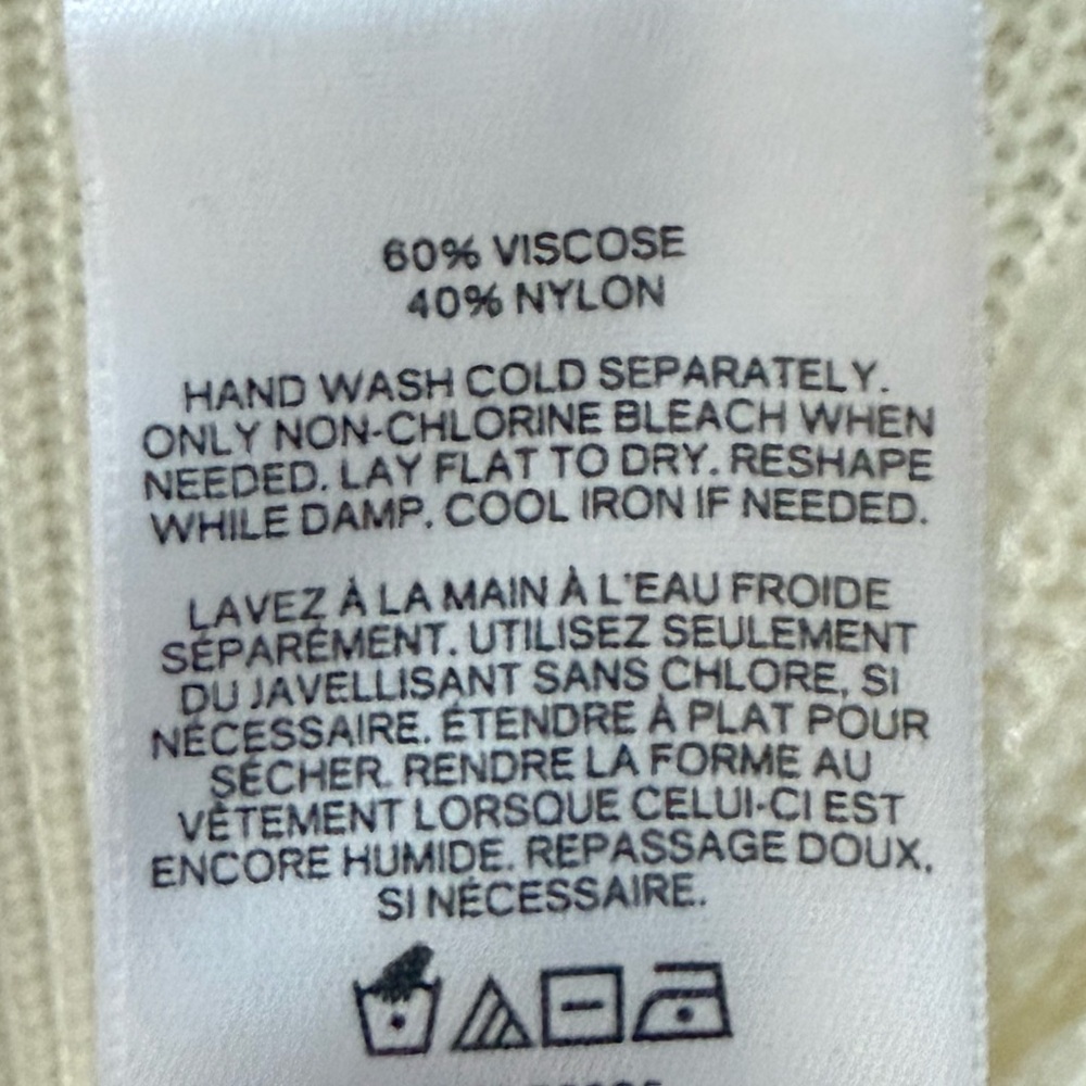 NWT Express Cream Cold Shoulder Sweater! Small! New! - Picture 7 of 8